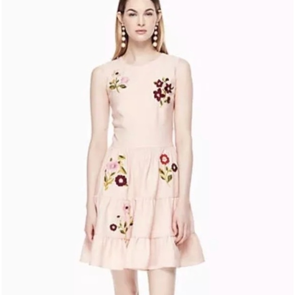 Kate Spade ♠️ flower embroidered dress nwt